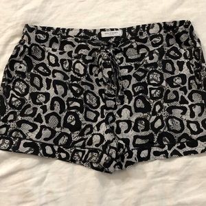 Equipment Cheetah/ Snakeskin Silk Shorts